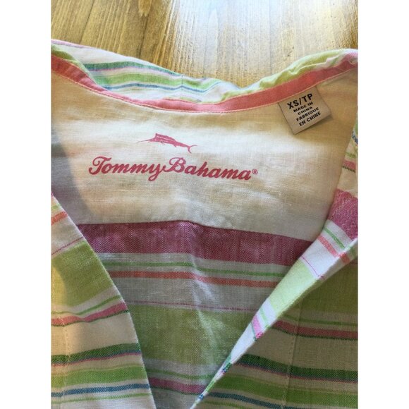 Tommy Bahama Multicolor Striped Hoodie Top - Picture 5 of 8